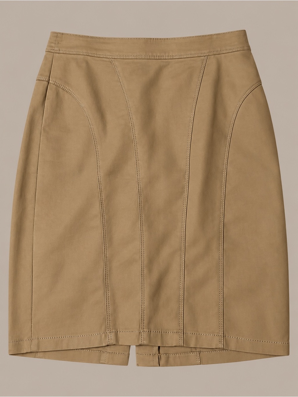 Ann Taylor Tan Panel Mini Skirt